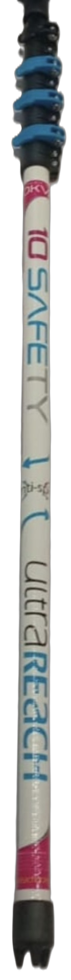 UltraReach 10R White anti-spin 4-section 10ft window cleaning pole