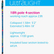 Ultra Light S Non-Anti-Spin 4-Section 18ft Window Cleaning Pole