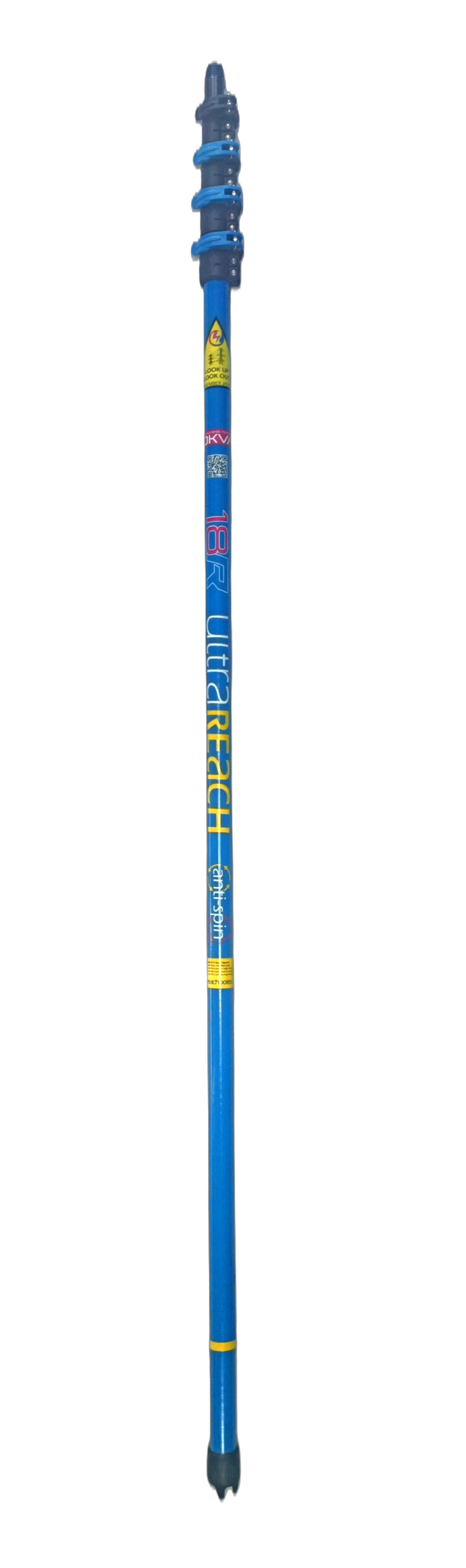 UltraReach anti-spin 4-section 18ft window cleaning pole