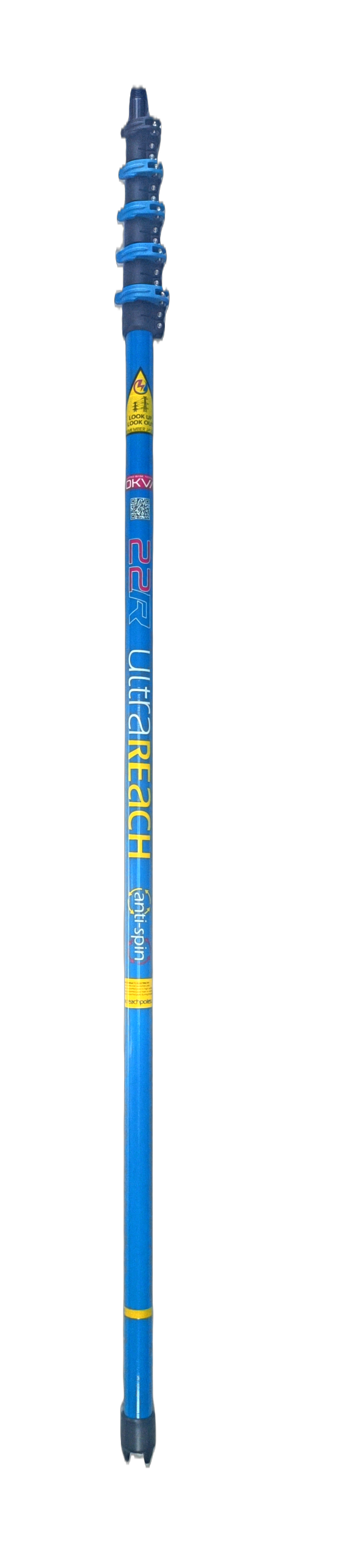 UltraReach anti-spin 5-section 22ft window cleaning pole