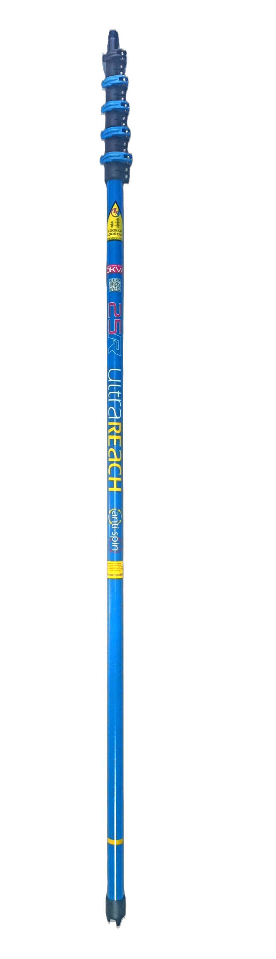 UltraReach anti-spin 5-section 25ft window cleaning pole