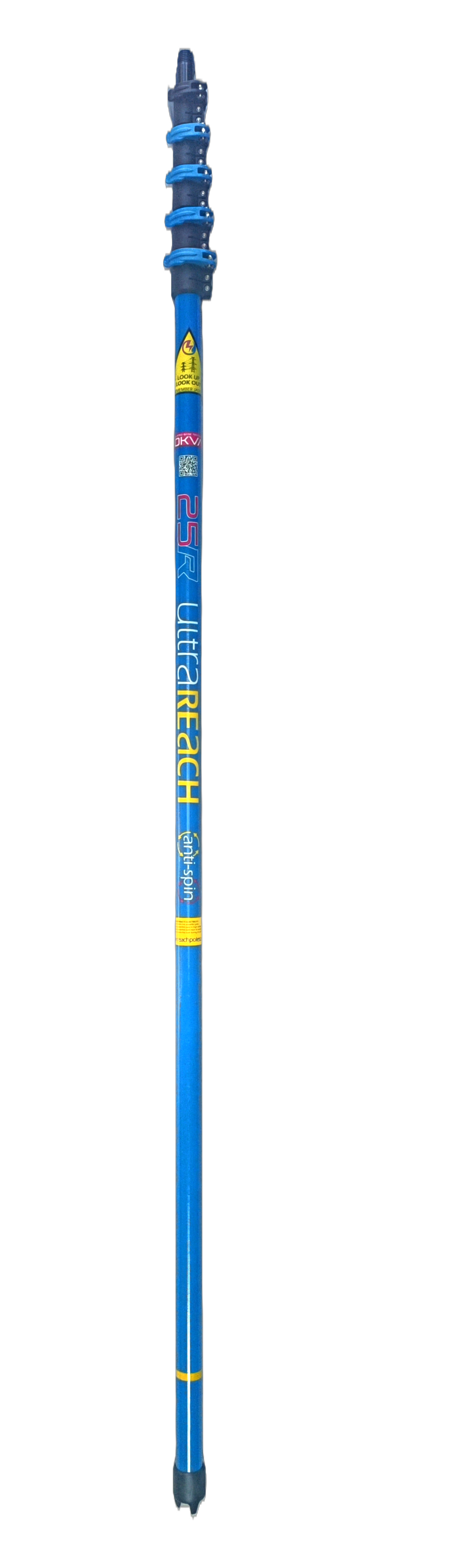 UltraReach anti-spin 5-section 25ft window cleaning pole