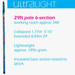 Ultra Light S Non-Anti-Spin 6-Section 29ft Window Cleaning Pole