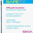UltraReach Safety S Non-Anti-Spin 6-Section 29ft Window Cleaning Pole