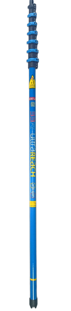 UltraReach anti-spin 6-section 33ft window cleaning pole