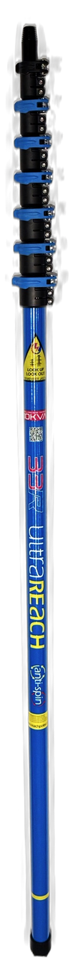 UltraReach 33R -COMPACT Anti-Spin 7-Section 33ft Window Cleaning Pole