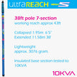 UltraReach 38S Non-Anti-Spin 7-Section 38ft Window Cleaning Pole