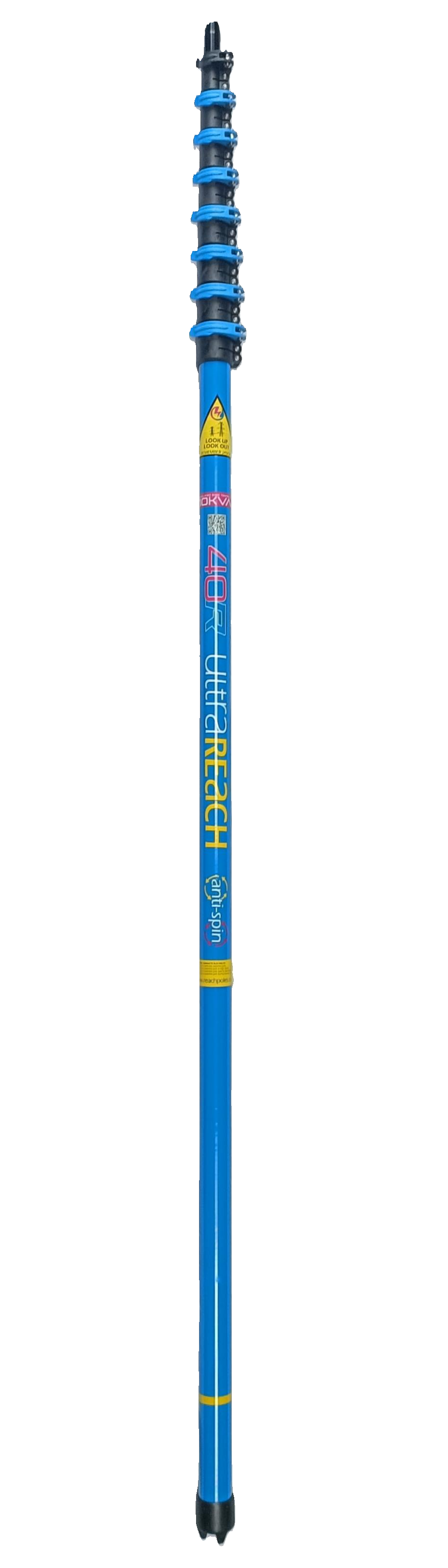 UltraReach anti-spin 8-section 40ft window cleaning pole