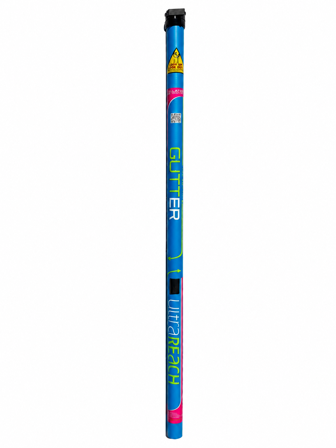 Clamped Gutter Base Blue Pole