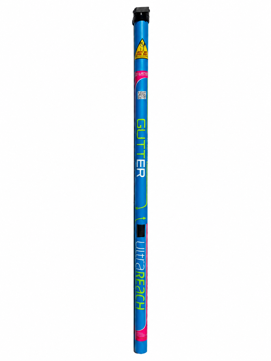 Clamped Gutter Base Blue Pole