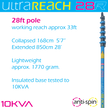 UltraReach anti-spin 6-section 28ft window cleaning pole