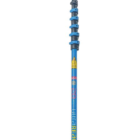 UltraReach anti-spin 6-section 28ft window cleaning pole