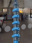 UltraReach anti-spin 8-section 40ft window cleaning pole