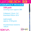 UltraReach 33R -COMPACT Anti-Spin 7-Section 33ft Window Cleaning Pole