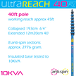 UltraReach anti-spin 8-section 40ft window cleaning pole