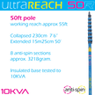 UltraReach anti-spin 8-section 50ft window cleaning pole